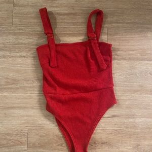 Sabo Skirt Red Bodysuit size small